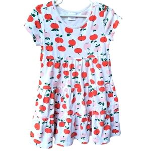 Hannah Andersson Apple Tiered Dress Size 4